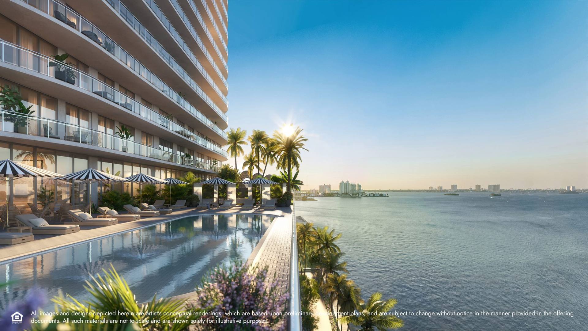 Waterside pool